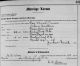 Roy Lawson and Bessie Southern Marriage Record